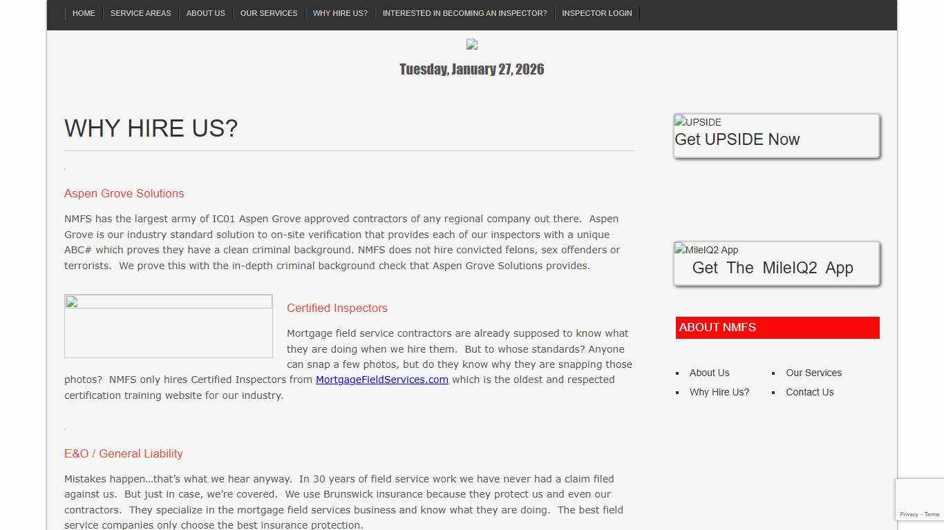 Why Hire Us? – NMFS